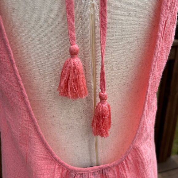 J.Crew Tie Back Crinkle Cotton Tank Dress - Picture 8 of 10